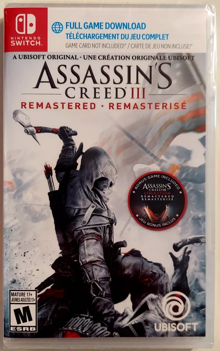 Assassin's Creed III Remastered, Ubisoft, Nintendo Switch