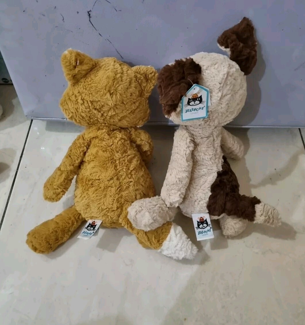 Jellycat TUFFET FOX NWOT [RETIRED] TUFFET DOG NWT RARE bundle Set