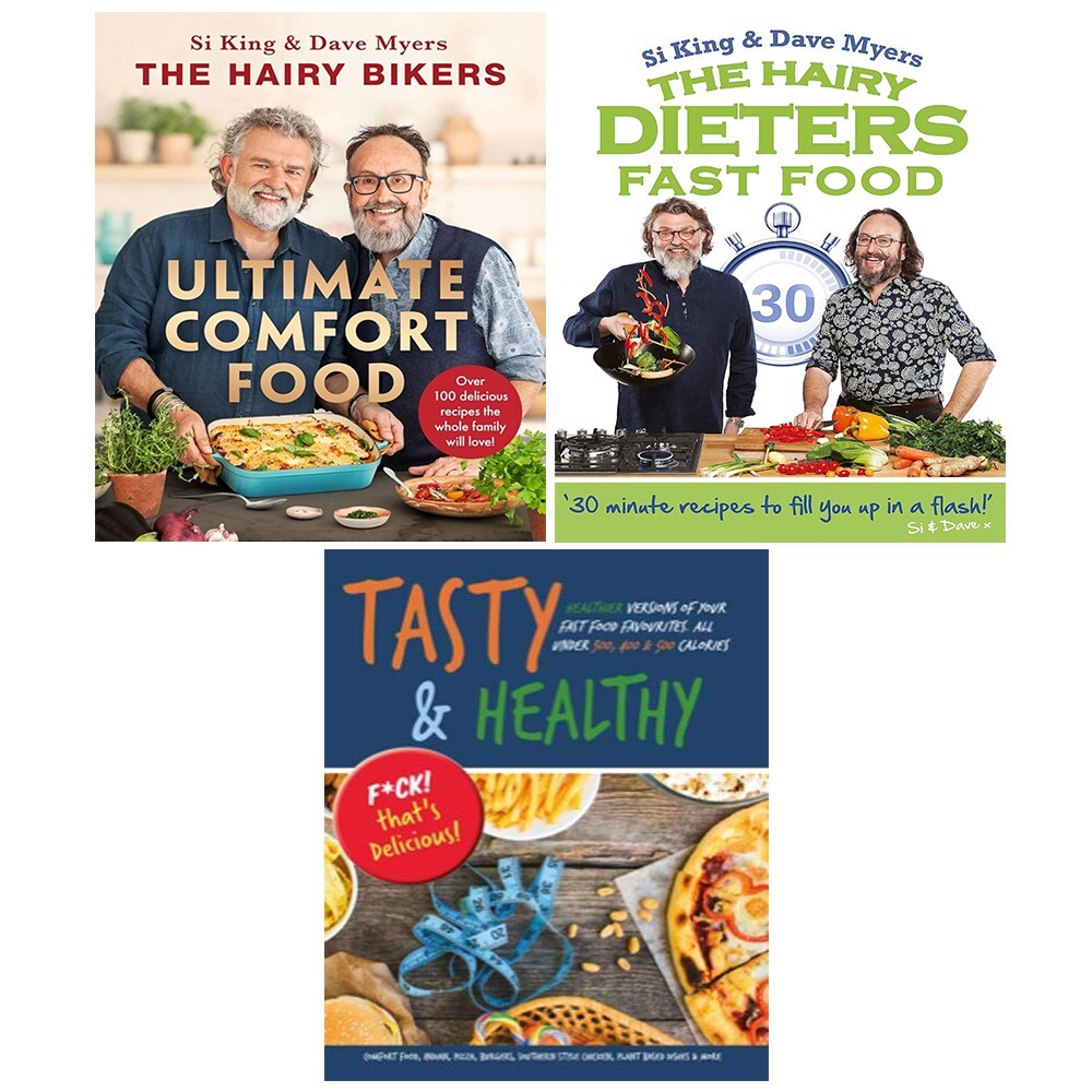 Hairy Bikers Ultimate Comfort Food,Fast Food (HB), Tasty and Healthy 3 Books Set