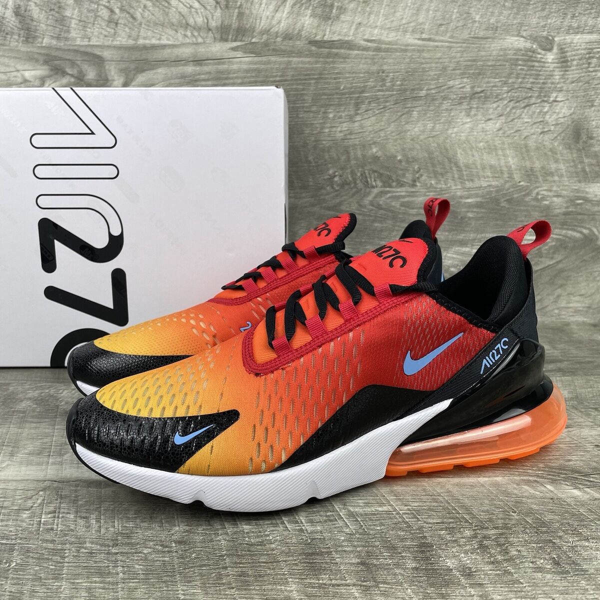 visie shampoo Trekken Nike Air Max 270 Sunset 2022 Men Size 10.5 University Red Gold Runner  DQ7625-600 | eBay