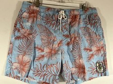Quiet Storm Men 2XL Embroidered Logo Floral Board Trunks