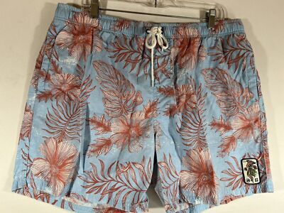 Quiet Storm Board Shorts Mens 2XL Floral Surf Y2K Beach Coastal Swim