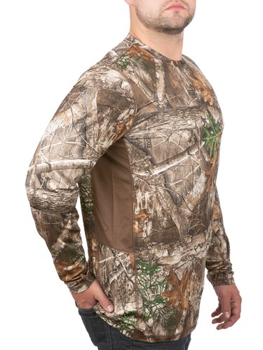NEW Realtree Mens Edge Camo Lightweight Performance Long Sleeve Tee - With Tags - Picture 6 of 10