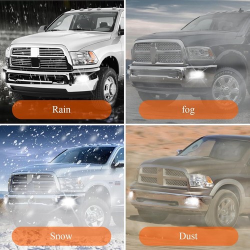 2pcs LED Fog Lights for Dodge Ram 2500 3500 2010 2011 2012 2013 2014 2015 2016 - Picture 4 of 8