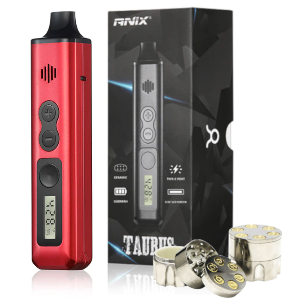 ANIX Taurus Dry Herb Vaporizer, 1300mAh, USB-C, UK SELLER *FREE