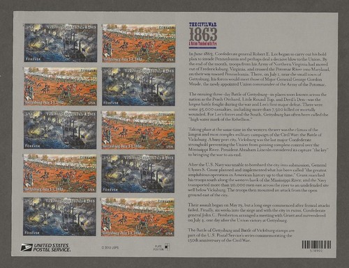 US -5 different sheets for Civil War 150th Anniversary, 4522, etc, - Picture 3 of 5