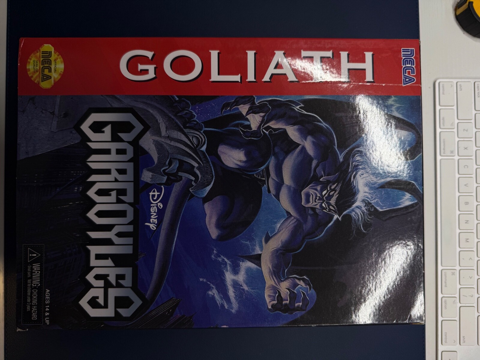NECA Gargoyles Goliath Ultimate Action Figure Sega Version Box Damage  