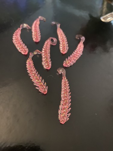 perch lures, Dropshot Bugsies Jazzy Pink, 50mm x 7! - Picture 4 of 5