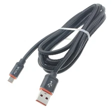 Power Cord 6ft USB Cable Fast Charge MicroUSB Wire Long Sync Pu for SmartPhones
