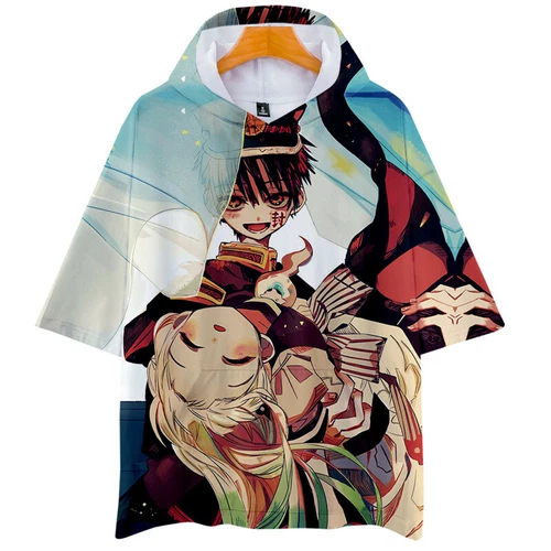 Anime Toilet-Bound Hanako-kun Shirt Hoodie Unisex Adult Casual Hooded T-Shirt