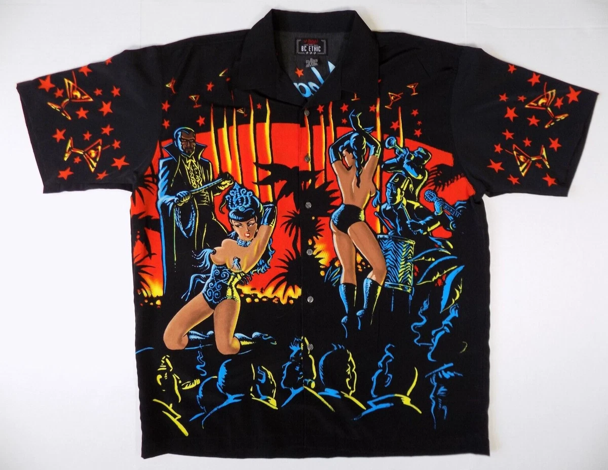 サイン・掲示用品 パネル LA ROCKA! BC ETHIC Rockabilly シャツ