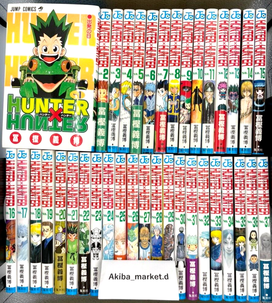 Hunter x Hunter Japanese Vol.1-37 Complete Full set Manga Comics