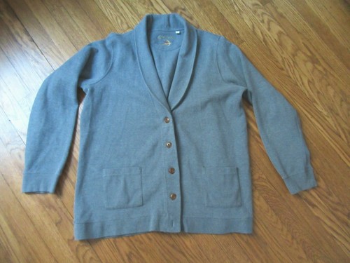 Orvis Cotton Knit Shawl Collar Cardigan 