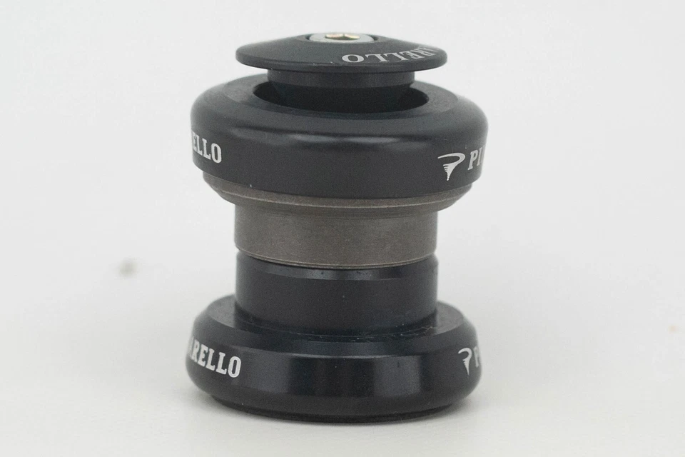 NOS PINARELLO 1 英寸头戴式耳机 复古无螺纹旧黑色公路赛车 — 第 3/4 张图片