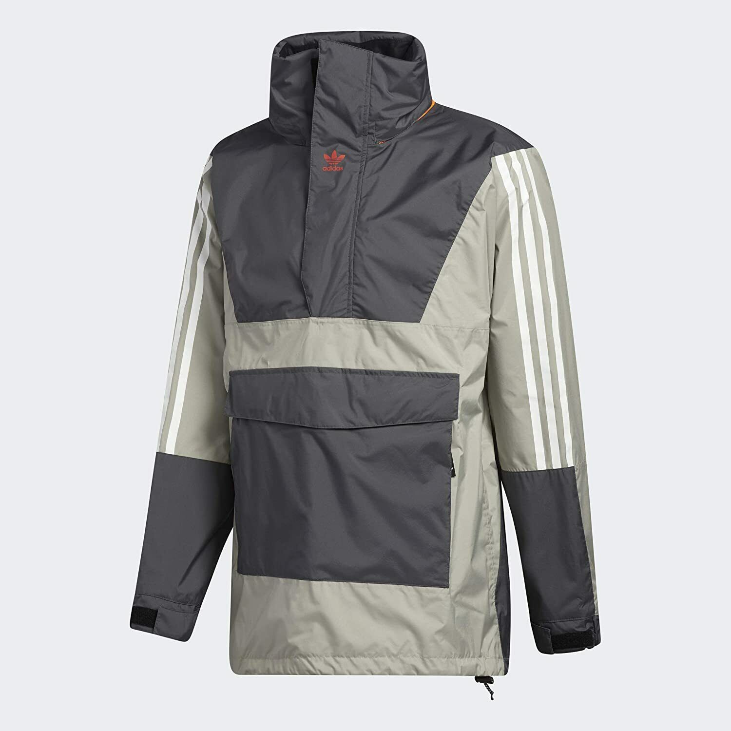 ADIDAS Men's ANORAK 10K Snow Jacket - FJ7501 - GrySix/FeatherGry/Orng - XL - NWT ADIDAS Men's ANORAK 10K Snow Jacket - FJ7501 - GrySix/FeatherGry/Orng - XL - NWT
