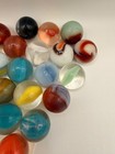 Vintage Mixed Glass Marbles Estate Collection Lot of 25 As Found Swirls Auction — photo 4