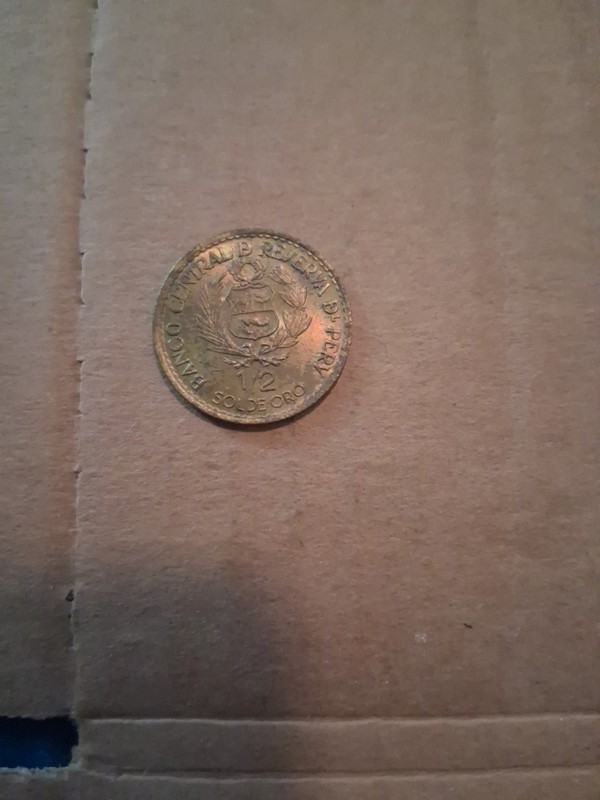 Banco Central D Reserva D Perv 1/2 Solde Oro