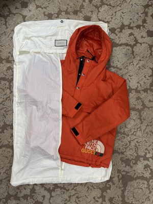 #ad LNWOT Gucci X The North Face DOWN Pullover Anorak Jacket Top w Bag IMMACULATE $480.00