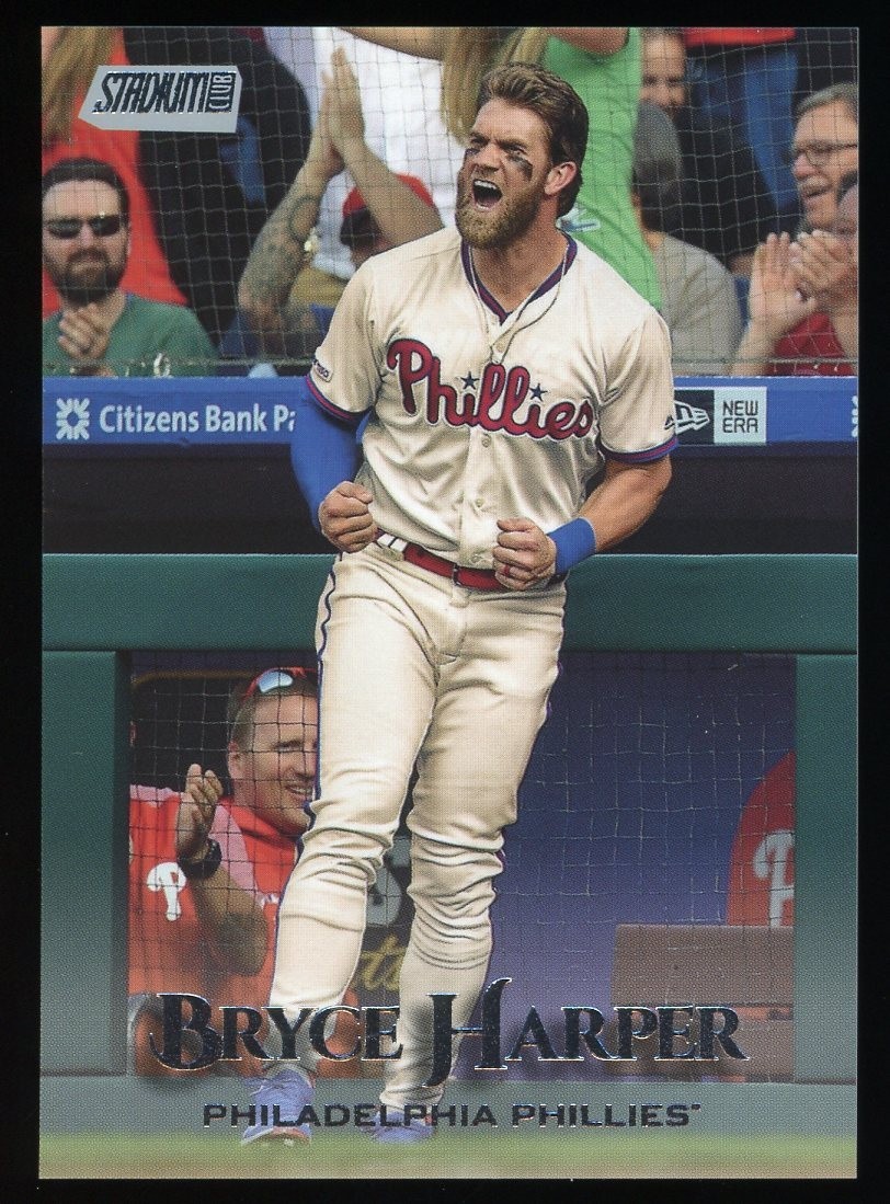 Bryce Harper 2019 Topps Stadium Club #291 Image Variation SP SSP Phillies