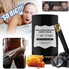 Palitos de resina Shilajit pura del Himalaya infundidos con miel orgánica energía natural.'