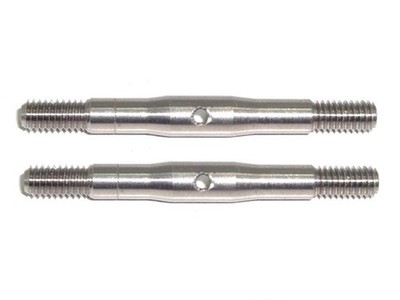 2x M4 Spurstangen 80 mm aus Titanium - M4 Gewindestange