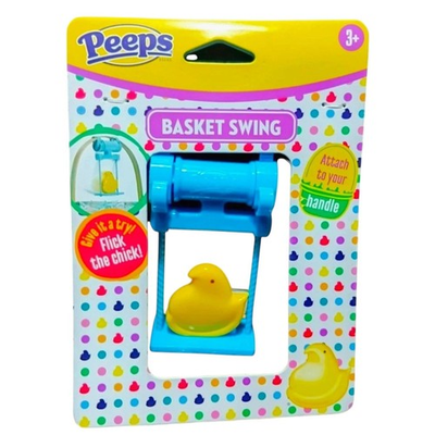 #ad Peeps Easter Chick Basket Swing Attach to Basket Handle Plastic Ages 3 $9.89