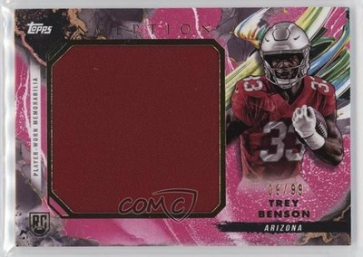 2024 Topps Inception Rookie Jumbo Relics Magenta 9/99 Trey Benson #RJR-TB RC 3hd