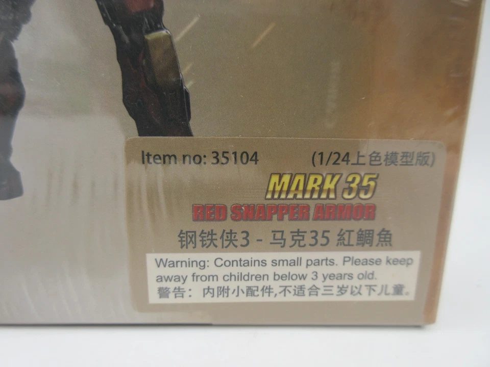 Iron Man 3 1/24 Model Kit Mk35 RED SNAPPER ARMOR #35104 [Dragon, 2014] NIB! - Image 2 of 4