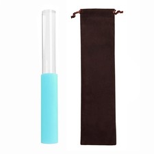 Singing Bowl Mallet Clear Solid Acrylic Base Rubber Striker Mallet for Playin...