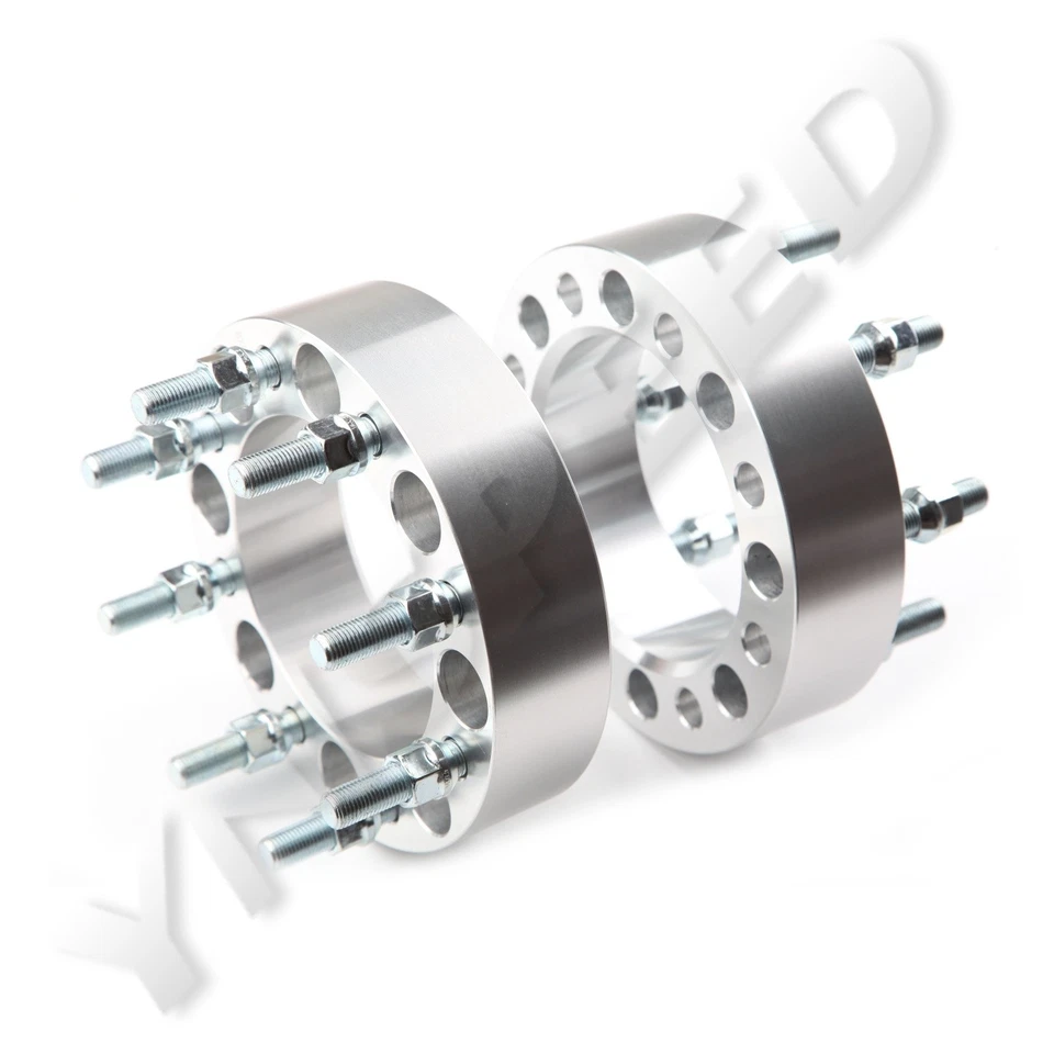 2PCS 8x165 to 8x165 Wheel Spacers 2" Thick |14x1.5 Studs | 130MM |8x6.5 to 8x6.5 - Image 3 of 4