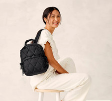 NEW Vera Bradley Womens Featherweight Small Banbury Backpack, Moonless night bl
