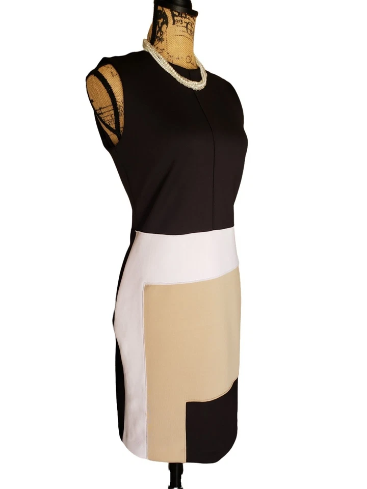 Vestido sin mangas Reed Krakoff para mujer talla 6 bloque de colores funda de diseñador de buceo Foto 2 de 4