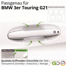 T�rgriff Schutzfolie Set passgenau f�r BMW 3er Touring G21 ab 2019 Griffmulden