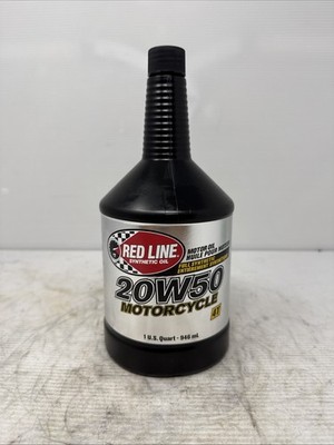 Red Line 1 Quart R0124 20W50 4T Motorcycle Motor Oil