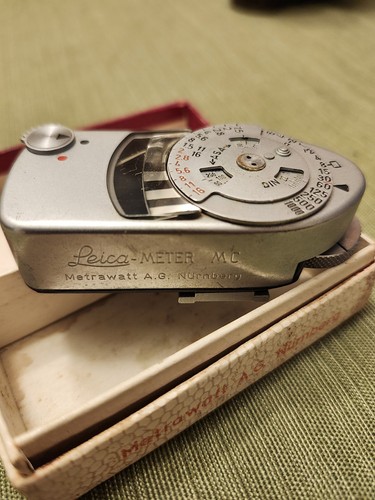 Leica Meter MR w/ Original Box – Early 45xxx – WORKING – for 1960s Leica M2 M3 