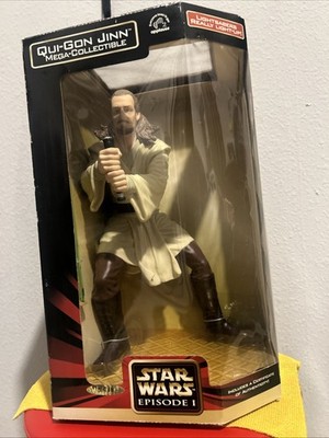 Star Wars Qui-Gon Jinn Episode I Applause Mega Collectible Light Up 13''H NIB