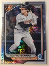 2024 Bowman Chrome Mega Box Mojo Refractor Adley Rutschman #77 Orioles 