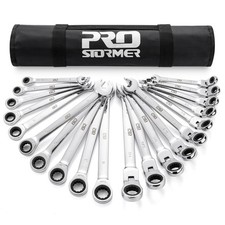 Ratcheting Combination Wrench Set 20piece Sae  Metric Wrench Kit With Pouch 72t
