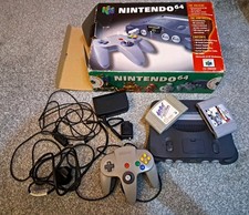Nintendo 64 With Original Box + 2 Games & Controller Tested Working
