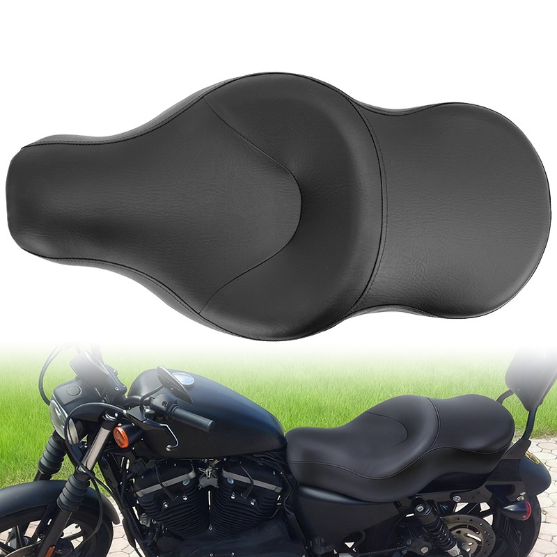 Two-Up Driver Passenger Seat For Harley Sportster Iron XL 883 1200 48 72 Custom