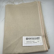Zweigart Lugana 28 Count Cross stitch Fabric Platinum 17x27