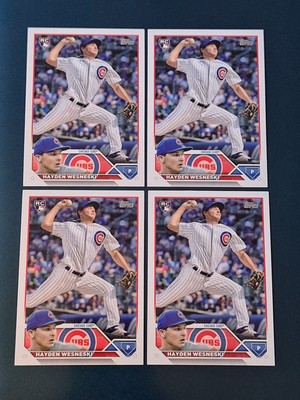 (4) Hayden Wesneski 2023 Topps Rookie Card #638 Cubs RC Houston Astros