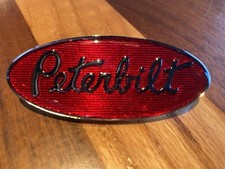 New Redchrome Replacement Peterbilt Decal Emblem Genuine Size Fit Stick New Redchrome Replacement Peterbilt Decal Emblem Genuine Size Fit Stick
