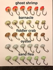 30 Sheepshead Swing Jigs, 4x Live Bait Hooks, 10 1 oz, 10 3/4 oz, 10 1/2 oz