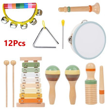 Baby Musical Instruments Wooden Montessori Educational Toys for Toddlers 1-3 Old