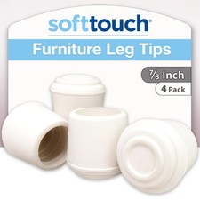 7/8" round Non-Marking Rubber Slip-On Chair Leg Tips, Nonslip Protective Furnitu