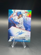 2025 Bowman’s Best Yolfran Castillo Autograph Blue /150 - Rangers