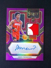 2023-24 Panini Select Amen Thompson RC Rookie Patch Auto /99