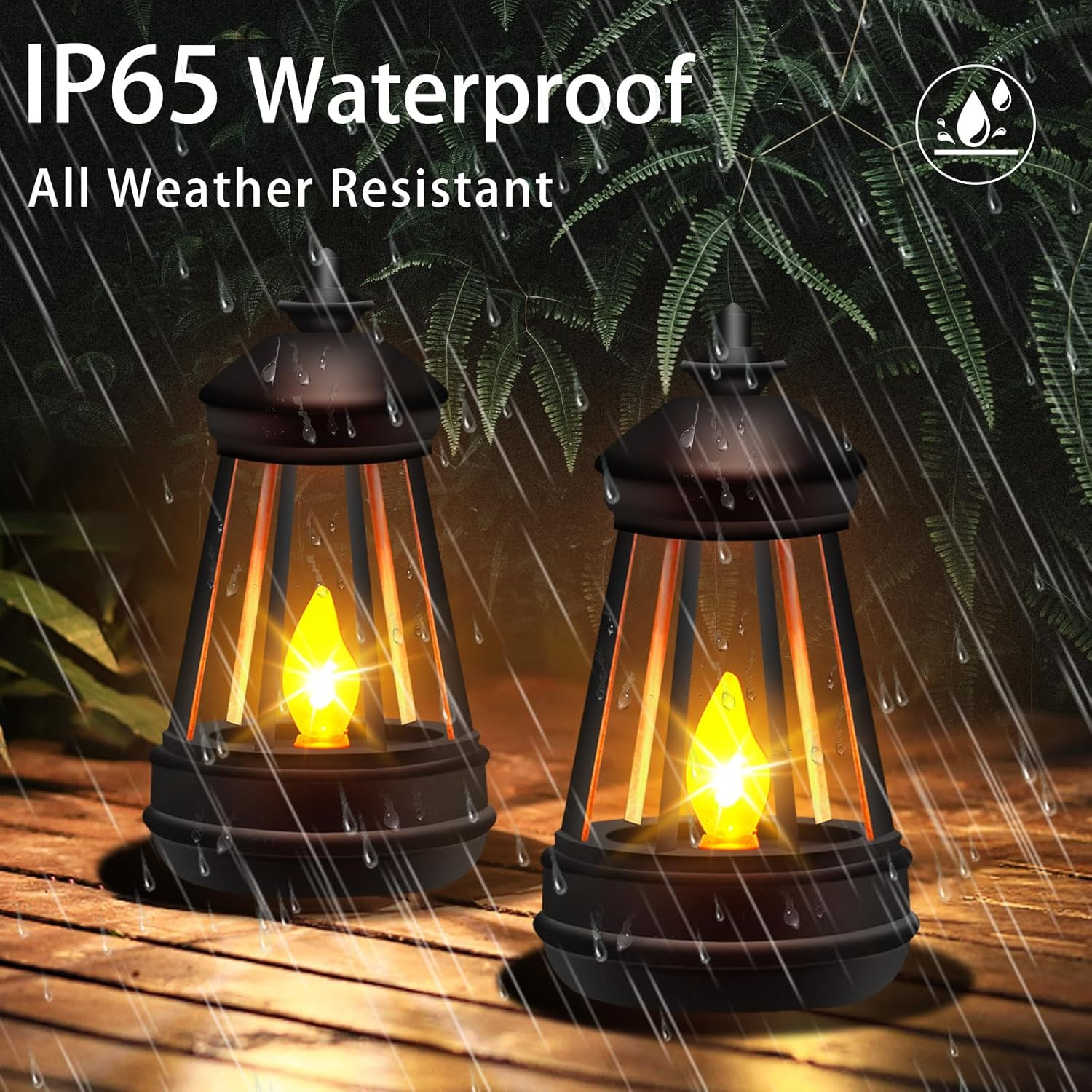 Mini Solar Lantern Lights Replacement for Outdoor Statue, Small Hanging Lantern