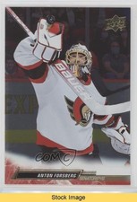 2022-23 Upper Deck Series 1 Silver Foil Anton Forsberg #128 READ i9l
